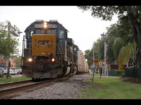 [4K] Railfanning in Plant City, FL! Ft. SD40-2, Silver Stars & More! [7-13-19]