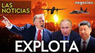 LAS NOTICIAS: Trump explota contra China y Rusia por Irán, ataque masivo en Moscú y caos en España