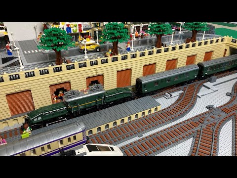 Dietmar´s Brick-World 75 Testfahrt BB Krokodil, Ballast Plates-TrixBrix und Gleisbau