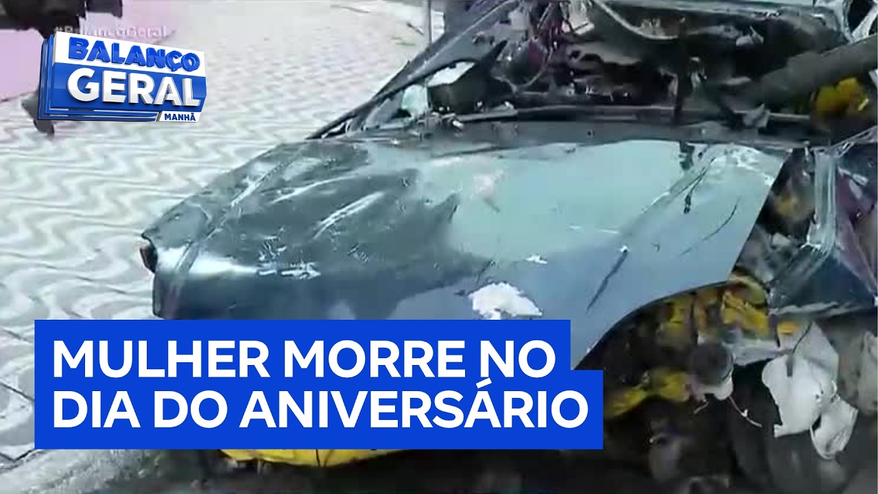 Young woman thrown from car and dies on her birthday in São Paulo.