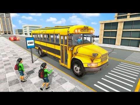 City High School Bus 2018 Driving Simulator | Transport Children To School PRO - Android GamePlay HD