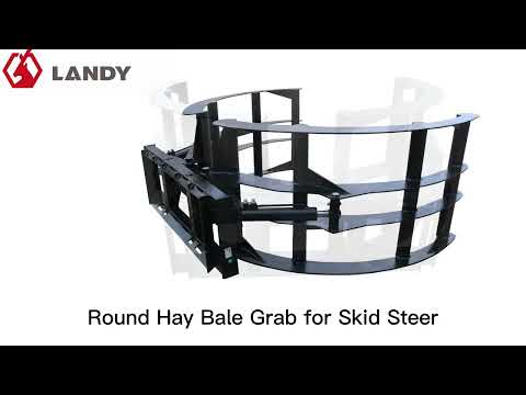 Round Hay Bale Grab for Skid Steer