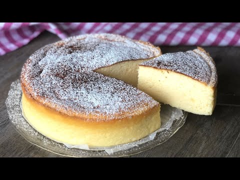 Tarta De Queso De 3 ingredientes. ¡Esponjosa Como Una Nube!