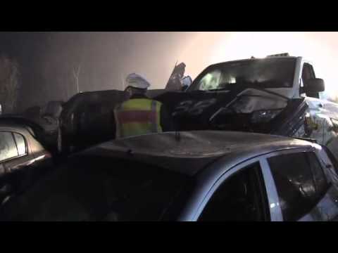 Massenkarambolage - Drei Tote bei Nebel- Crash auf der A31