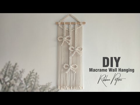DIY Macrame Wall Hanging | Macrame Ribbon Pattern | Macrame Tutorial
