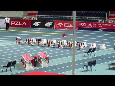 60m M U18 - eliminacje seria 2 - Halowe Mistrzostwa Polski U18 i U20
