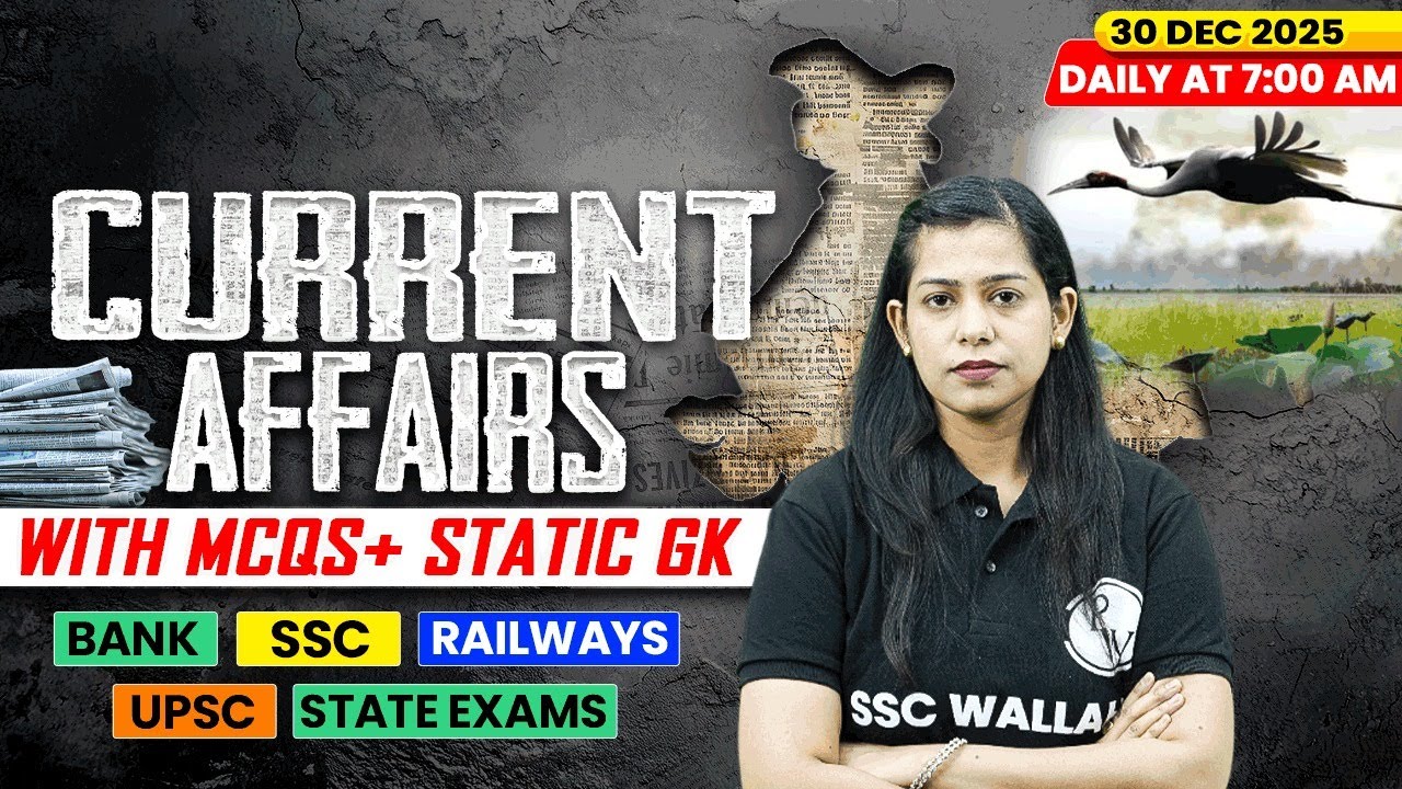 Current Affairs Today | 30 December Current Affairs 2025 | Daily Current Affairs | By Krati Mam