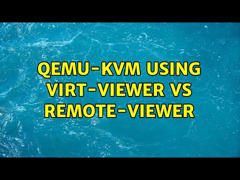 Qemu-kvm using virt-viewer vs remote-viewer