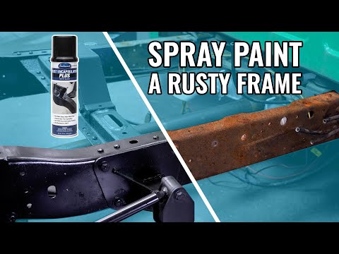 How To SPRAY PAINT a Rusty Car or Truck Frame! - OEM Finish