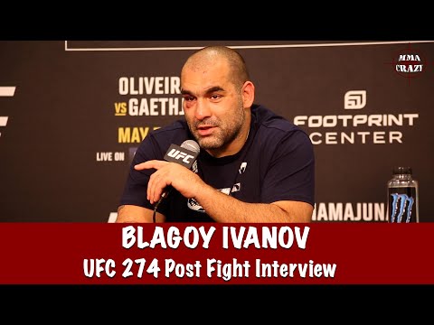 Blagoy Ivanov talks decision win over Marcos Rogerio de Lima at UFC 274