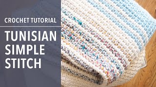 How to Crochet the Tunisian Simple Stitch: A Step-by-step Stitch Tutorial