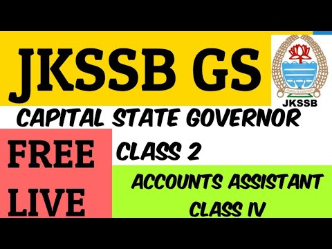 FREE JKSSB GS LIVE CLASS -2