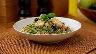 سلطة الكسكس بالطماطم المجففة - وصفات فتافيت القصيرة - فتافيت