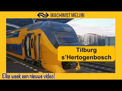 4k TILBURG SHERTOGENBOSCH met een INTERCITY! Kijk door de ogen van een MACHINIST!