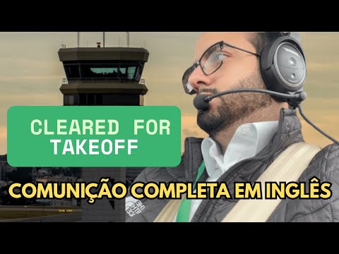 Como É a Comunicação em Inglês na Decolagem? Exemplo Real em São Paulo!