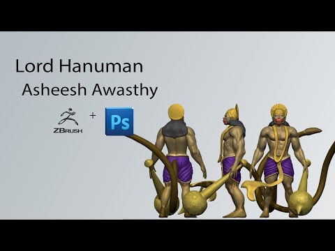 Zbrush TimeLapse: Lord Hanuman By Asheesh Awasthy