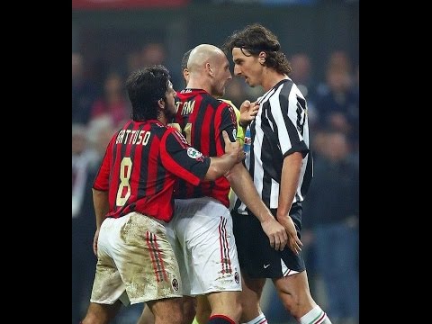Zlatan Ibrahimovic vs Jaap Stam (Milan-Juventus) 2005-2006