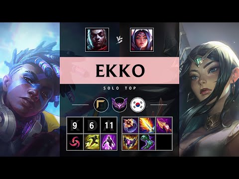 Ekko Top vs Irelia - KR Master Patch 25.19