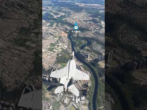 ✈️ Microsoft Flight Simulator - F18 Hornet - 🏙️🇧🇷 𝗥𝗲𝗴𝗶𝗮̃𝗼 𝗠𝗲𝘁𝗿𝗼𝗽𝗼𝗹𝗶𝘁𝗮𝗻𝗮 𝗱𝗲 𝗦𝗮̃𝗼 𝗣𝗮𝘂𝗹𝗼 🇧🇷🏙️ #shorts