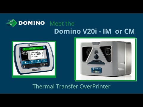 Domino v20i im thermal transfer overprinter