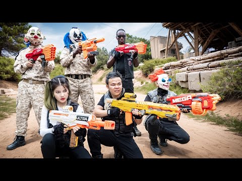Alpha Nerf War : Alpha Squad Nerf Guns Fight Criminals Rescue Girlfriend