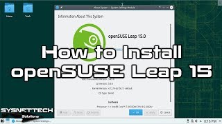 How to Install openSUSE Leap 15 | SYSNETTECH Solutions