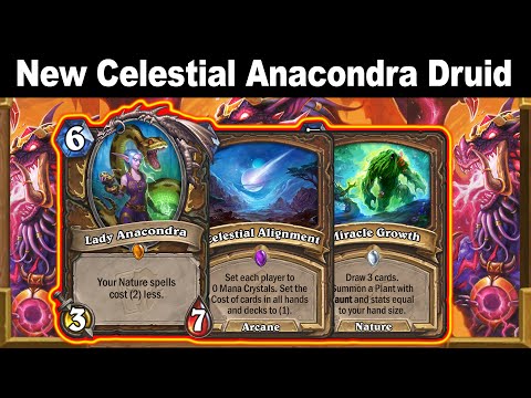 Celestial Anacondra Ramp Big Dragon Druid Is Here! Voyage to the Sunken City | Hearthstone