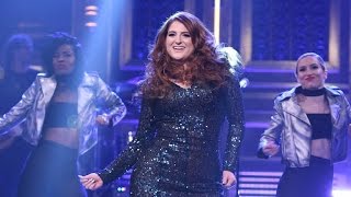 Meghan Trainor Takes a Tumble on &#39;The Tonight Show&#39;