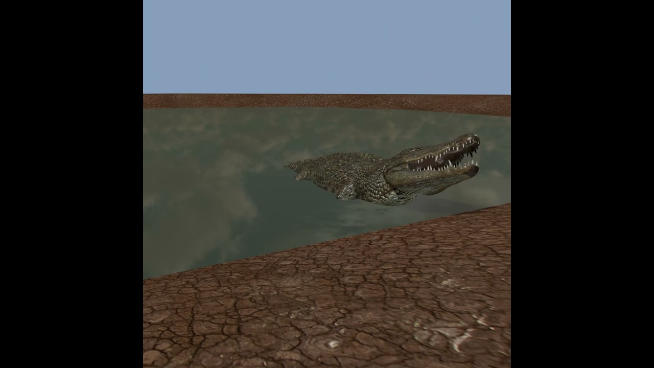 Top Croc PRO - 8K 3D Animated Crocodile Model 3D Model