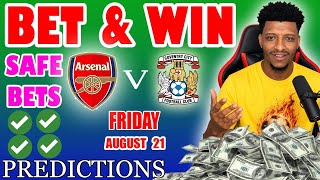 FOOTBALL PREDICTIONS TODAY 21/08/2026 SOCCER PREDICTIONS TODAY | BETTING TIPS, B
