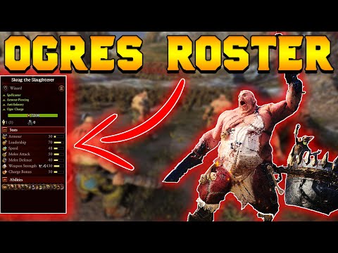 Ogre Kingdoms In-game Roster (Skrag, Ogre Charge, Combat Mechanics) | Total War: Warhammer 3