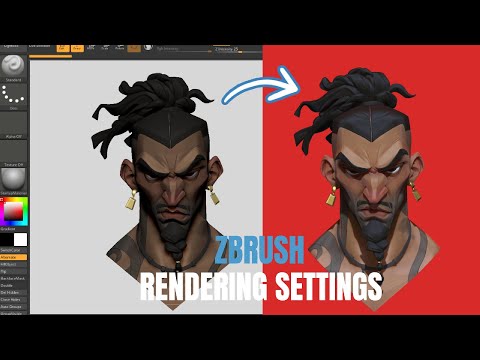 My simple settings for Zbrush rendering