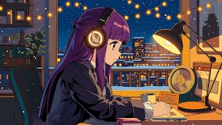 Quiet Night Focus 🎧 Anime Lofi Mix – Cozy City Lights for Study, Work & Calm Mind
