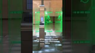The MTA is introducing new modern fare gates. #nyc #subway