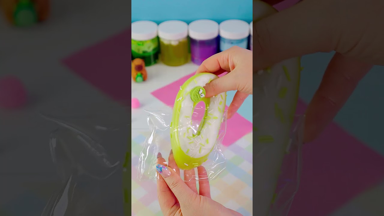 Taba SQUISHY ASMR Donut  #asmr #slime #squishy #diy #satisfying