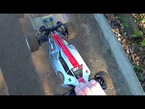 Tekno EB410 on Track! First Run Full Throttle FAILS - Netcruzer RC