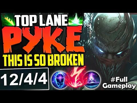 *NEW CHAMPION* TOP LANE PYKE | THIS DAMAGE IS SO BROKEN | Pyke vs Fiora TOP Season 8 PBE Gameplay