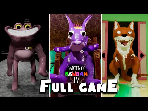 Garten of Banban 4 - FULL GAME Walkthrough & Ending (No Commentary)