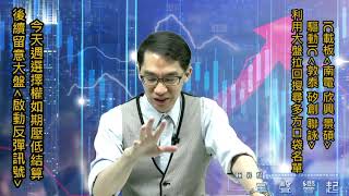 【掌聲響起】#賴昇楷 0811 - 周選擇權如期壓低結算，後續留意大盤這個「啟動反彈訊號」；驅動IC《敦泰、矽創、聯詠》、IC載板《南電、欣興、景碩》這樣看待 (圖)