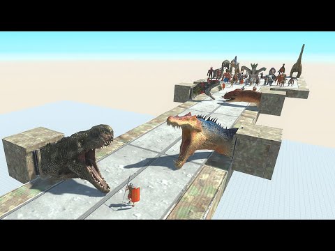 Running Through BIG TEETH Road - Animal Revolt Battle Simulator