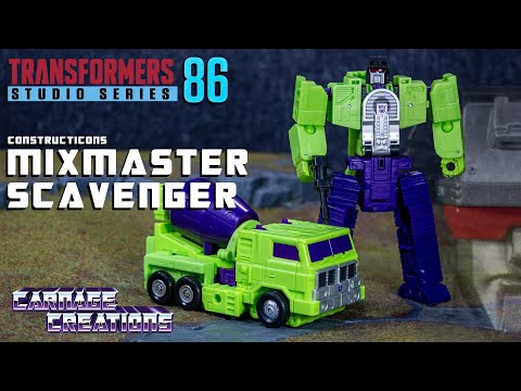 MIXMASTER and SCAVENGER - Transformers Studio Series Constructicons Review with DEVASTATOR (194)