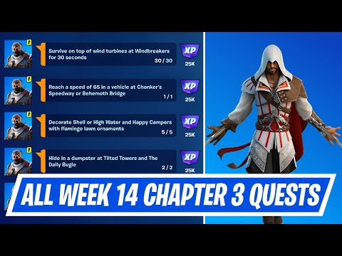 Fortnite Week 14 Season Quests Challenges Guide - How to complete Week 14 Season Quests in Chapter 3