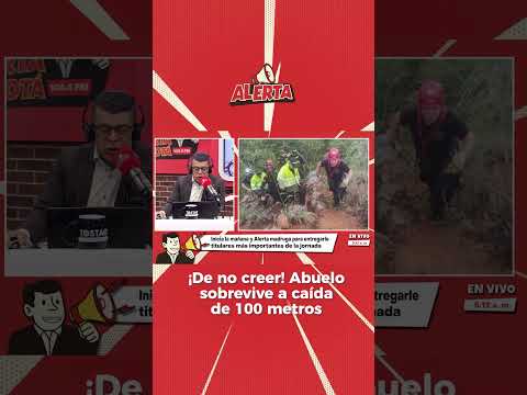 Abuelo cayó  en Barichara y sobrevivió de milagro