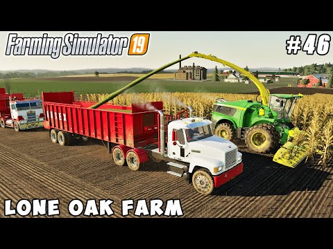 Selling milk, harvesting corn silage new combine | Lone Oak Farm | Farming simulator 19 | ep #45