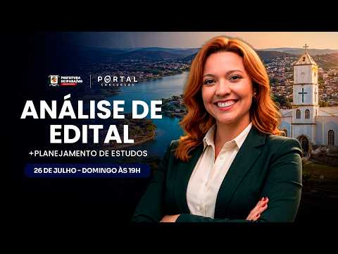 CONCURSO PREF. IPABA/MG: ANÁLISE DE EDITAL + PLANEJAMENTO DE ESTUDOS