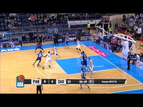 ABA Liga 2015/16, Round 23 match: Partizan NIS - Zadar (6.2.2016)