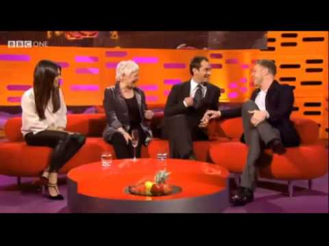 Graham norton embarrassing Olly Murs in front of his crush Mila Kunis.