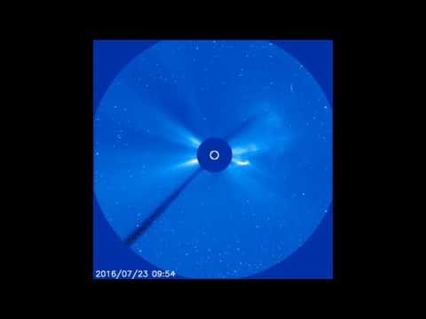 LASCO C3 view on the CME from M7.6 solar flare (23 July 2016)