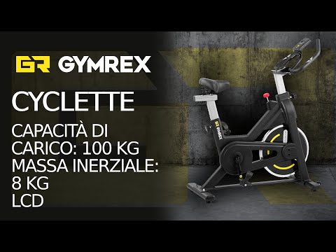 Video - Cyclette - 8 kg - fino a 100 kg - LCD