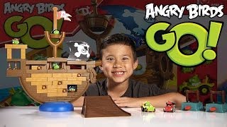 Angry Birds GO! - PIRATE PIG ATTACK Game - Jenga Unboxing & Review
